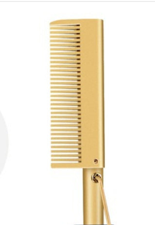 Electric Hair Iron Hair Straightene Straightening and Curling Hair Comb Dry and Wet Copper Comb