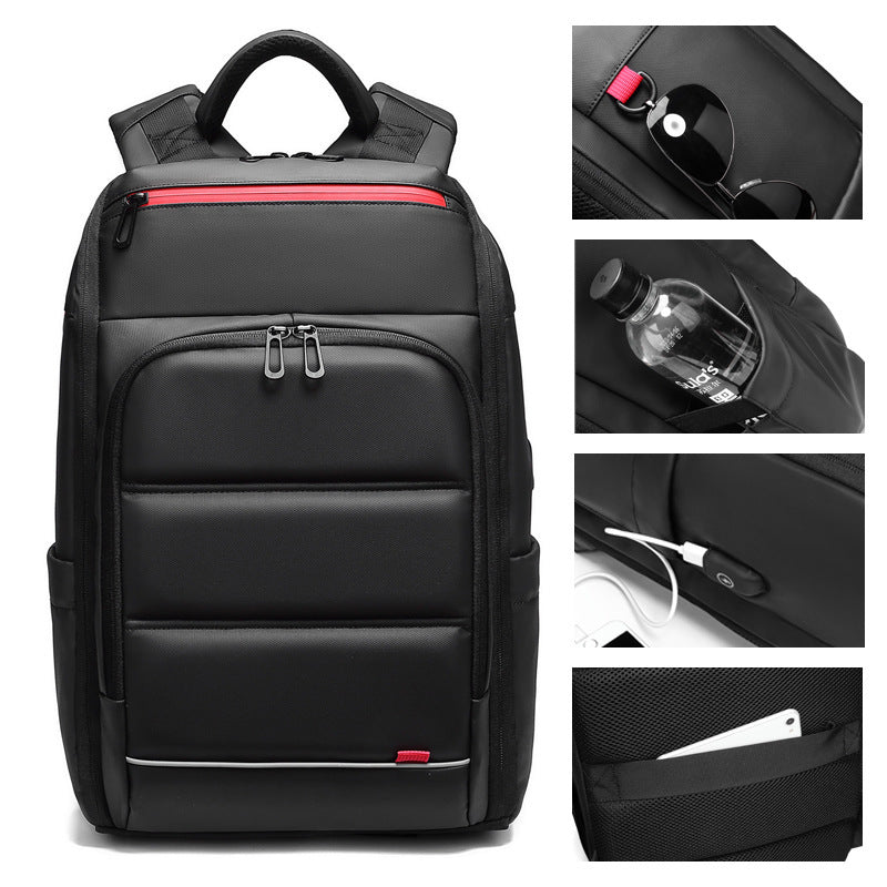 Computer Backpack USB Charging PVC Backpack Men