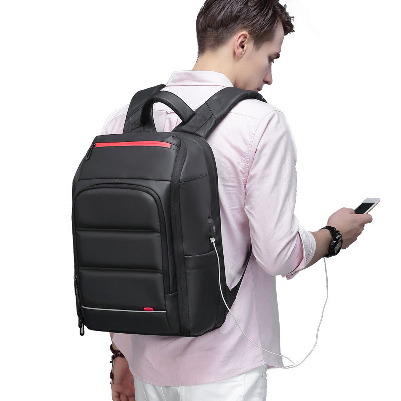 Computer Backpack USB Charging PVC Backpack Men