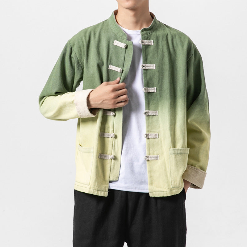 Chinese Style Gradient Washed Old Jacket