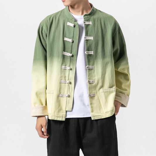 Chinese Style Gradient Washed Old Jacket