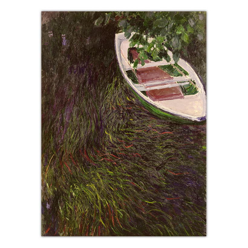 French Art Micro-Jet Canvas Print Core Custom Claude Monet Nihonbashi Iris Landscape Painting Heart - MediaEclat.store