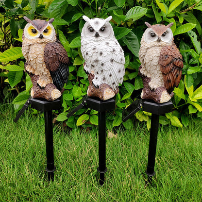 Owl Solar Outdoor Garden Courtyard Villa Garden Lawn Plug-In Led Lights