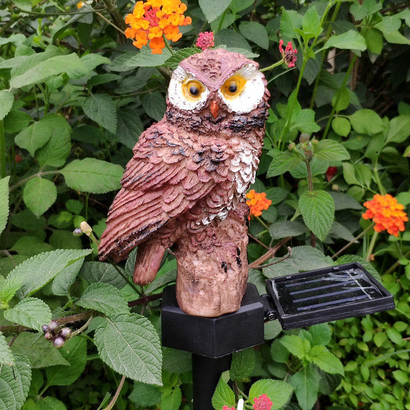 Owl Solar Outdoor Garden Courtyard Villa Garden Lawn Plug-In Led Lights