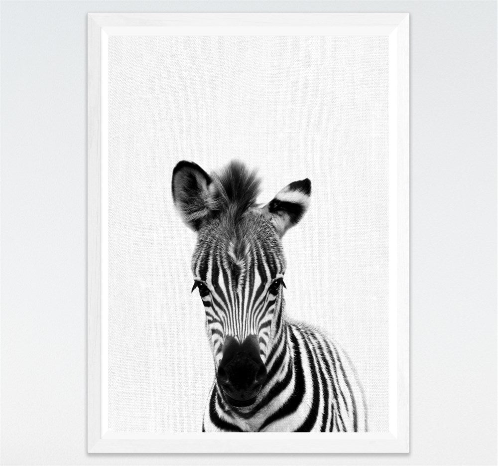 Hot-selling Cute Black And White Small Animal Paintings Modern Simple Children's Room Dining Room Bedroom Canvas Painting