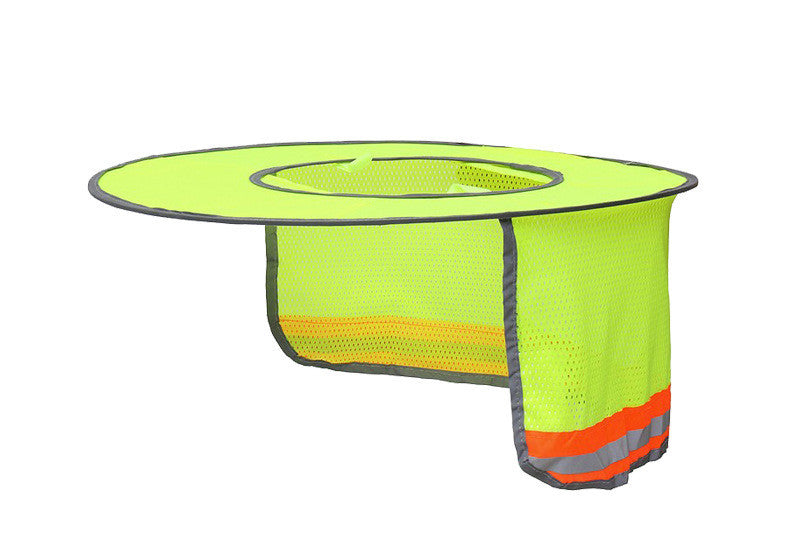 Hard Hat Sun Shade Neck Shield Sun Protection With Reflective Strip And High Visable Mesh Design For Hardhats Helmet