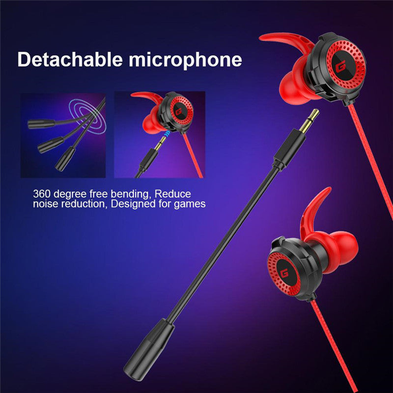 E-sports Headset With Microphone Pluggable Game Mobile Game Earphone