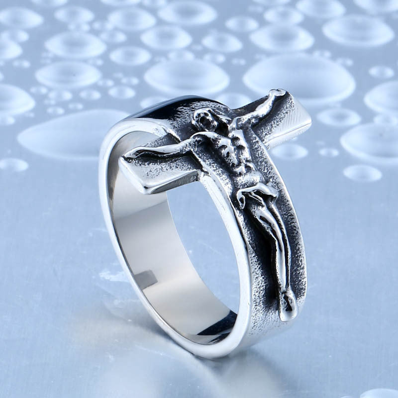 Fashionable God's Son Jesus Cross Ring