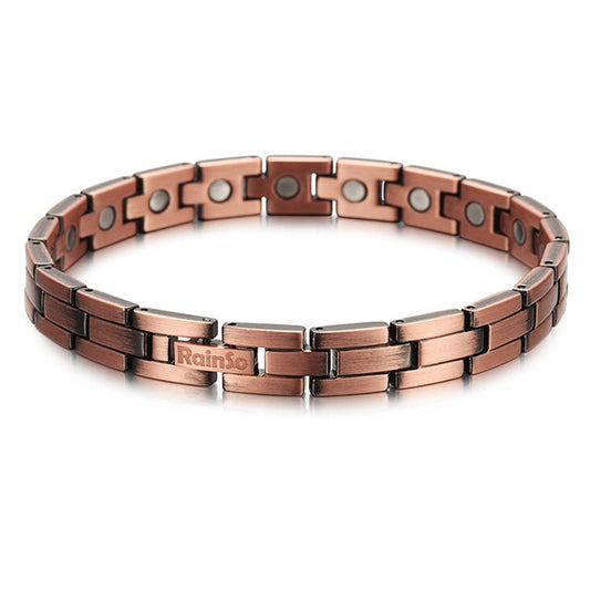 Copper full magnetic health men's bracelet