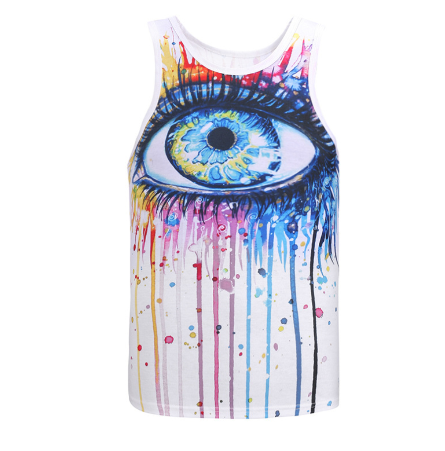 Printed sports vest - MediaEclat.store