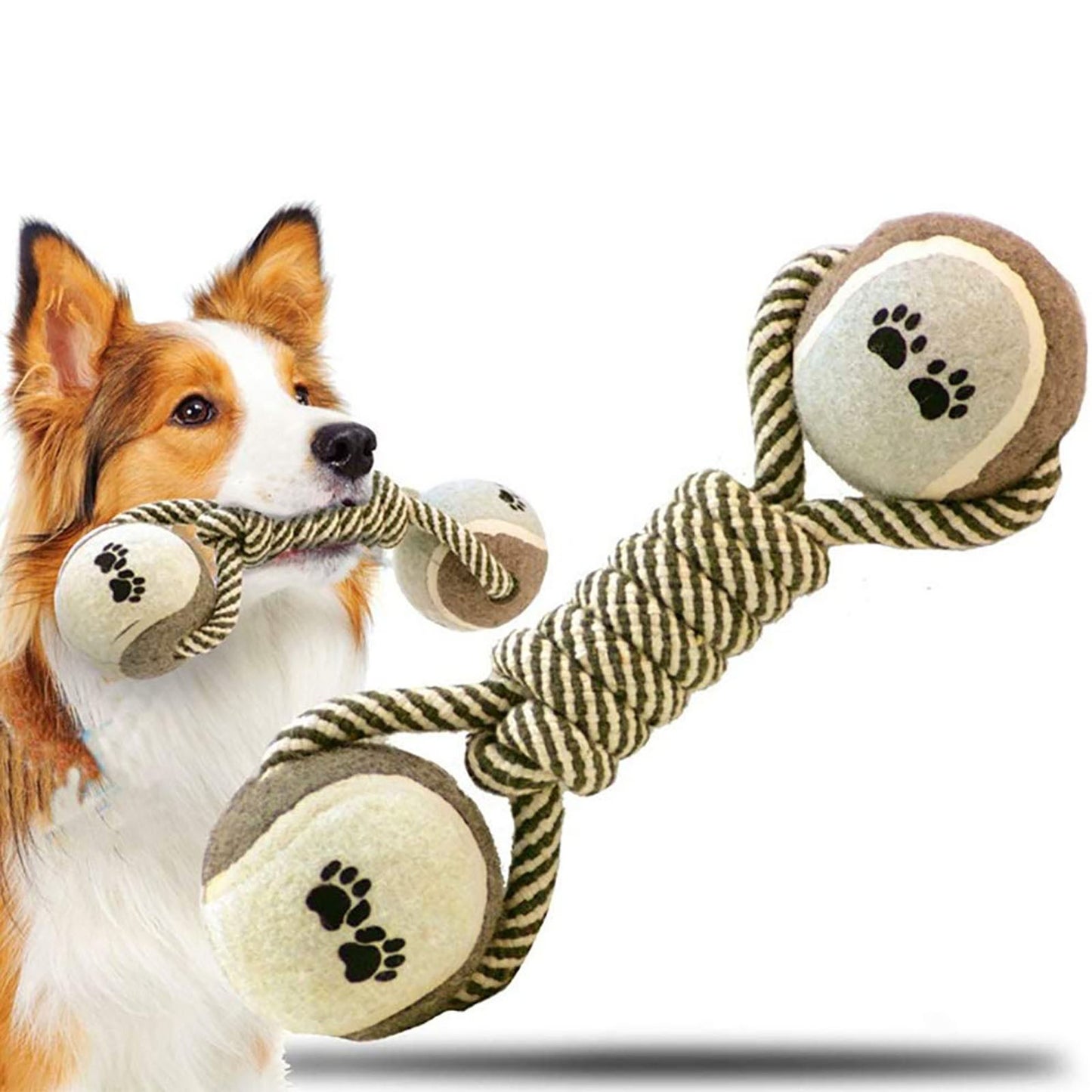 Pet Dog Toys For Large Small Dogs Toy Interactive Cotton Rope Mini Dog Toys Ball For Dogs Accessories Toothbrush Chew Premium Cotton-Poly Tug Toy For Dogs Interactive Rope Dog Toy For Medium Dogs - MediaEclat.store