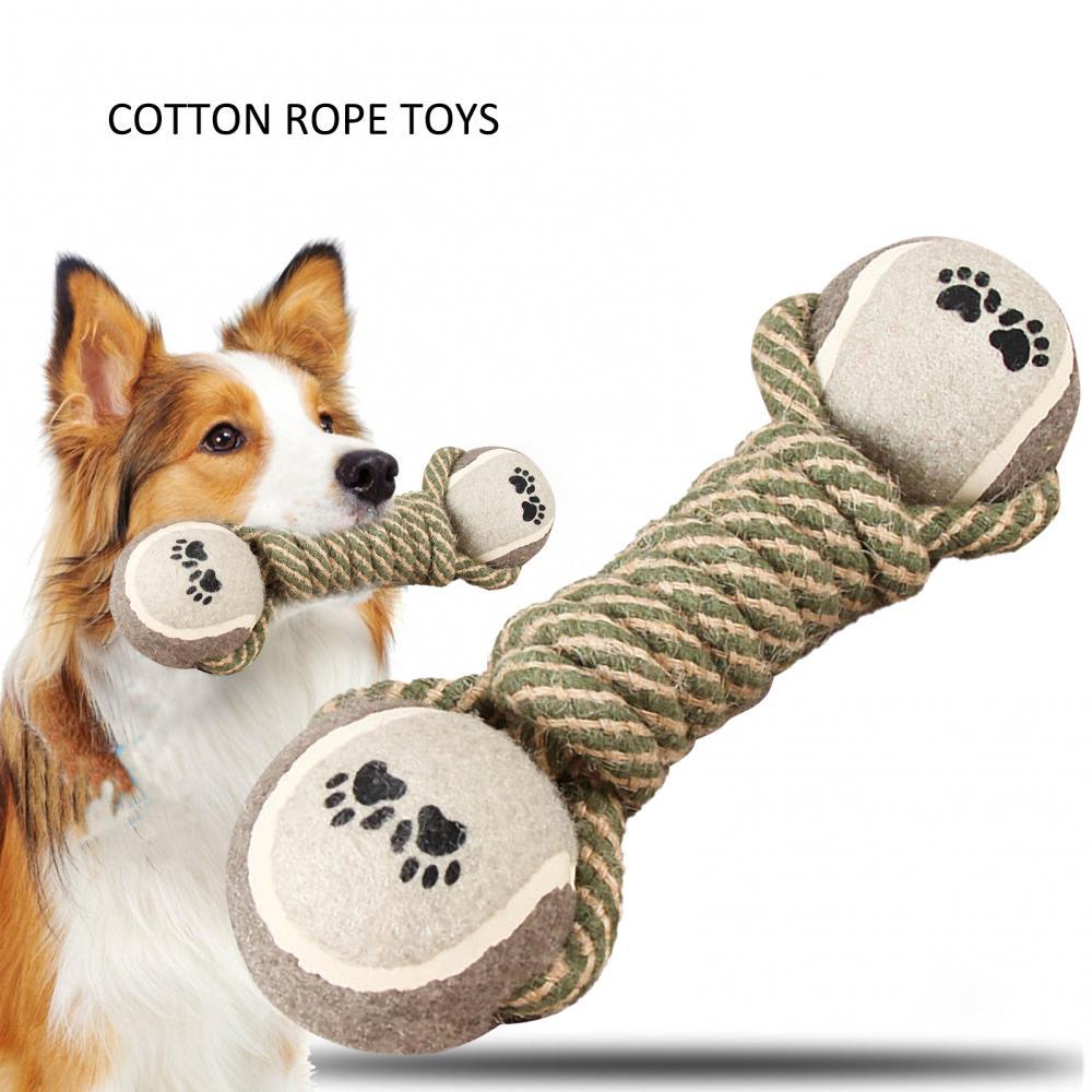 Pet Dog Toys For Large Small Dogs Toy Interactive Cotton Rope Mini Dog Toys Ball For Dogs Accessories Toothbrush Chew Premium Cotton-Poly Tug Toy For Dogs Interactive Rope Dog Toy For Medium Dogs - MediaEclat.store