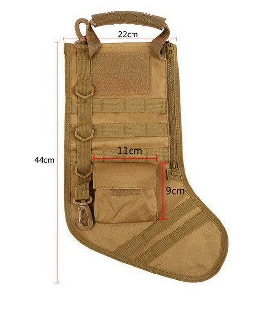 Tactical Christmas Stockings Bag Military Hanging Ornament Outdoor Sports