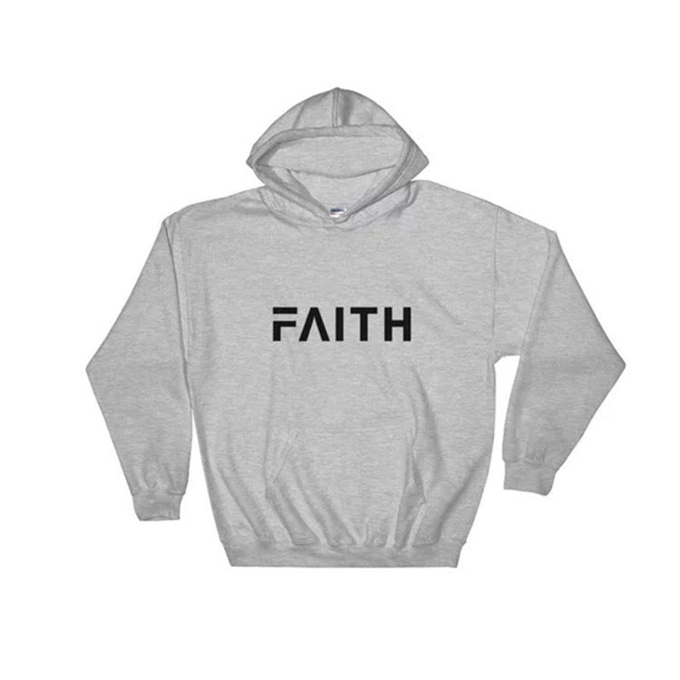 Faith Letter Print Women Hoodies