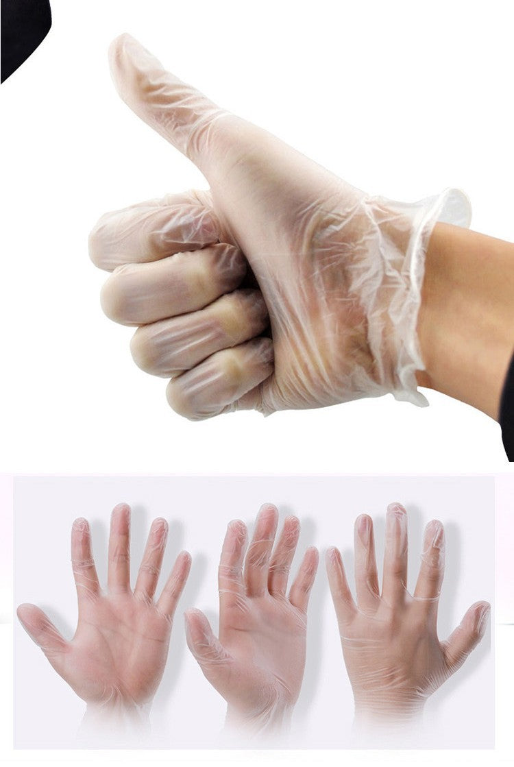 Disposable Thickened Semi Transparent White Gloves