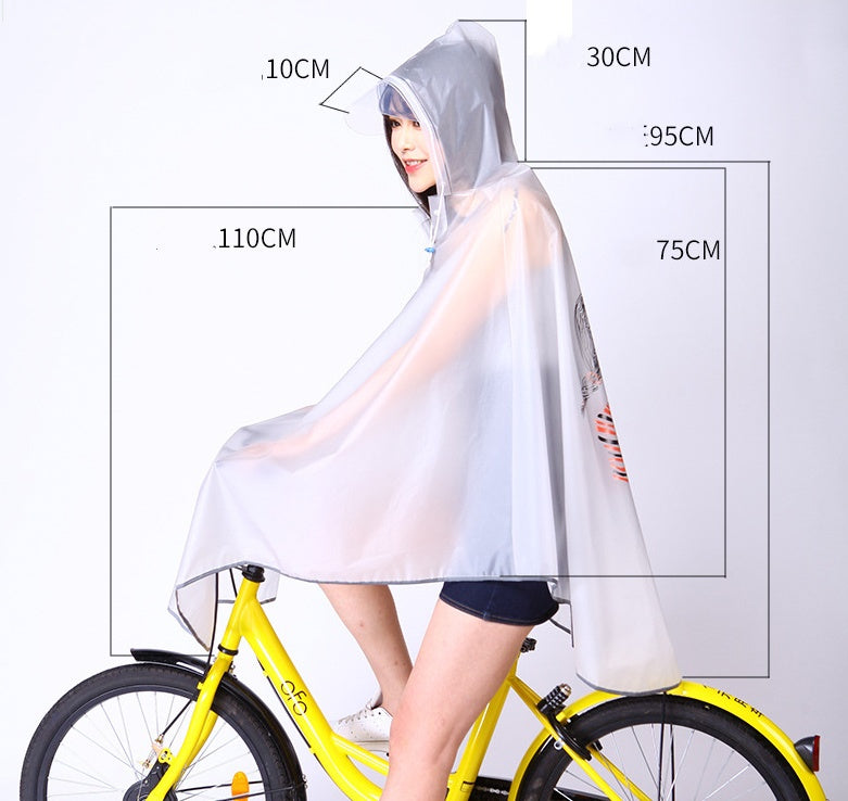 Korean style reflective poncho