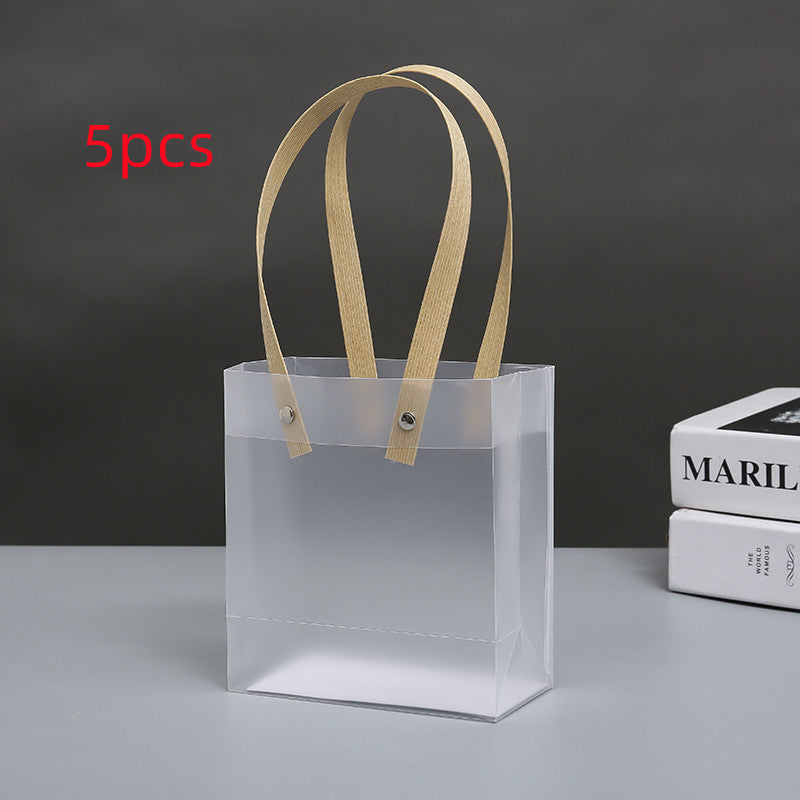 Pvc Transparent Shopping Tote Bag Pp Frosted Plastic - MediaEclat.store