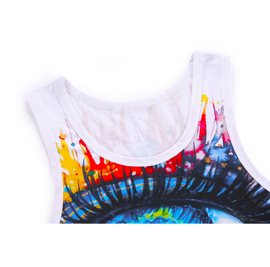 Printed sports vest - MediaEclat.store