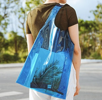 Transparent pvc plastic tote