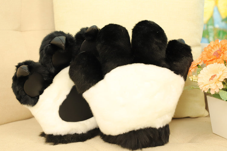 Cute animal plush gloves