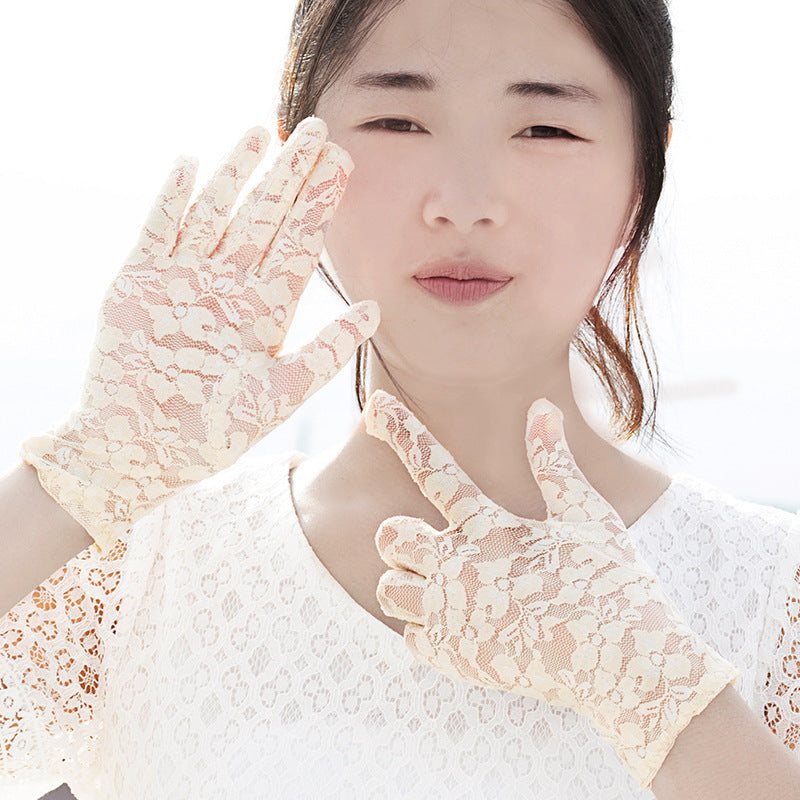 Finger thin sunscreen gloves