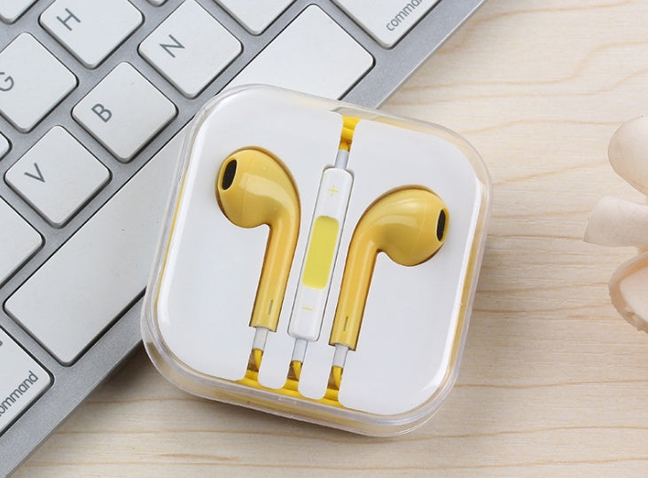 Manufacturers new earphones in-ear cable karaoke subwoofer wire control earplugs with wheat 3.5mm universal headphones