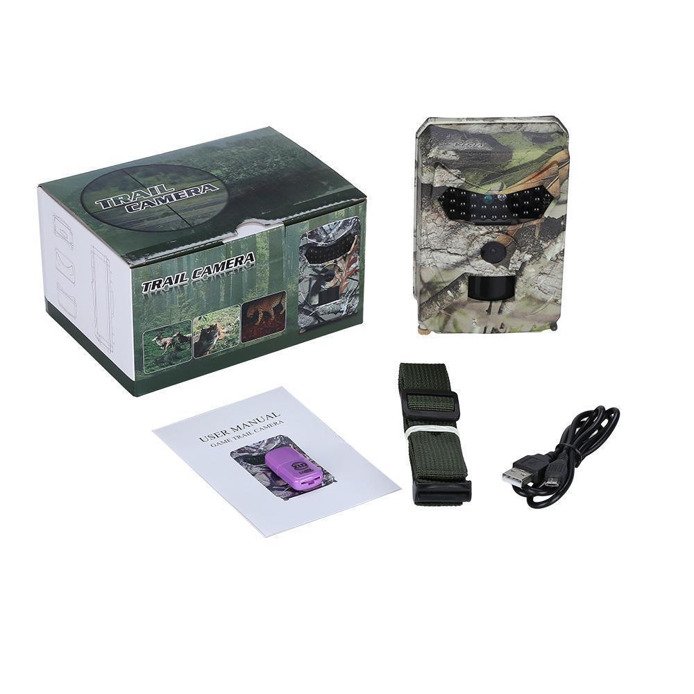 1080P Trail Camera Hunting Game Camera Outdoor Wildlife Scouting Camera PIR Sensor Infrared Night Vision