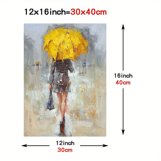 Canvas Wall Art, Girl Umbrella