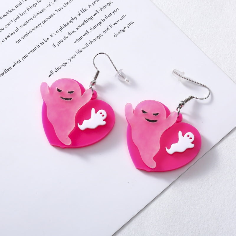 Halloween Ghost Love Earrings