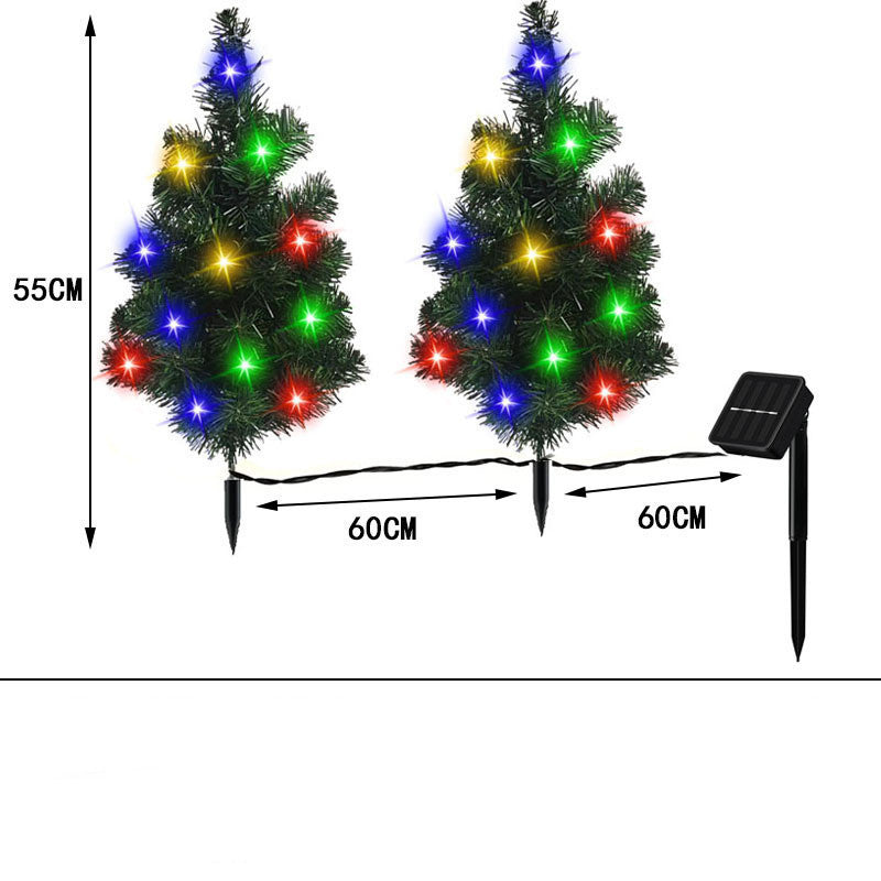 Solar Christmas Tree Lamp Garden Decoration Christmas Lights Christmas Garden Countryard Decorations