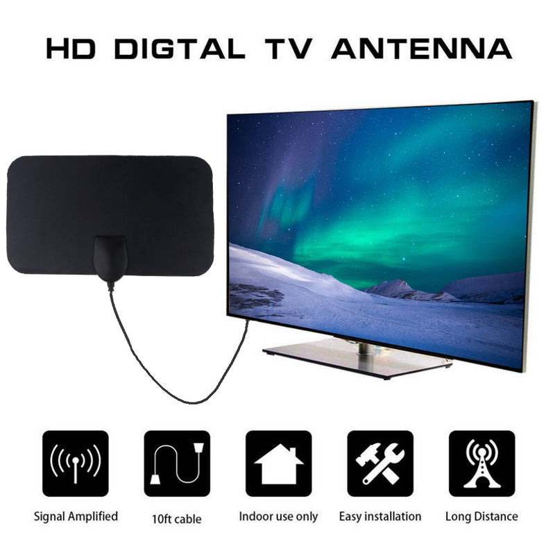 European And American Digital TV Indoor Antenna Ground Wave Mini HDTV Antenna