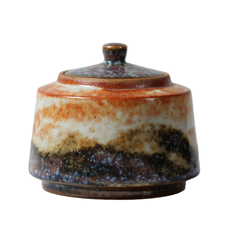 Mu Tao Japanese Shino Yaki Tea Caddy