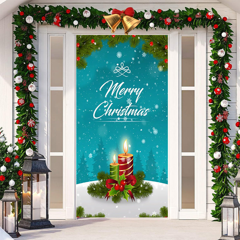 Christmas Festival Door Set Decorative Cloth