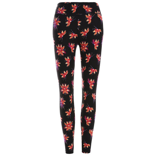 Floral Print Skinny Leggings One Size Fits All - MediaEclat.store