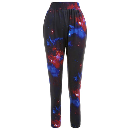 Print High Waisted Capri Leggings One Size Fits All - MediaEclat.store