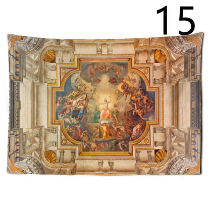 Christ Jesus Art Polyester Fabric Wall Tapestry