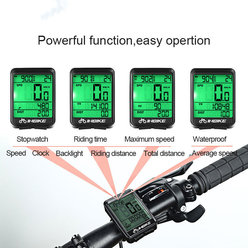 English wireless bicycle stopwatch