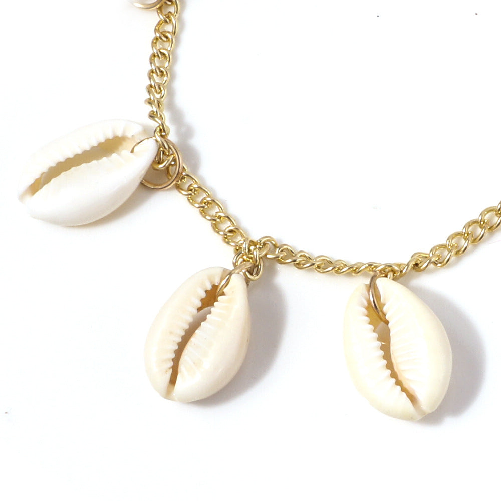 Shell chain bracelet