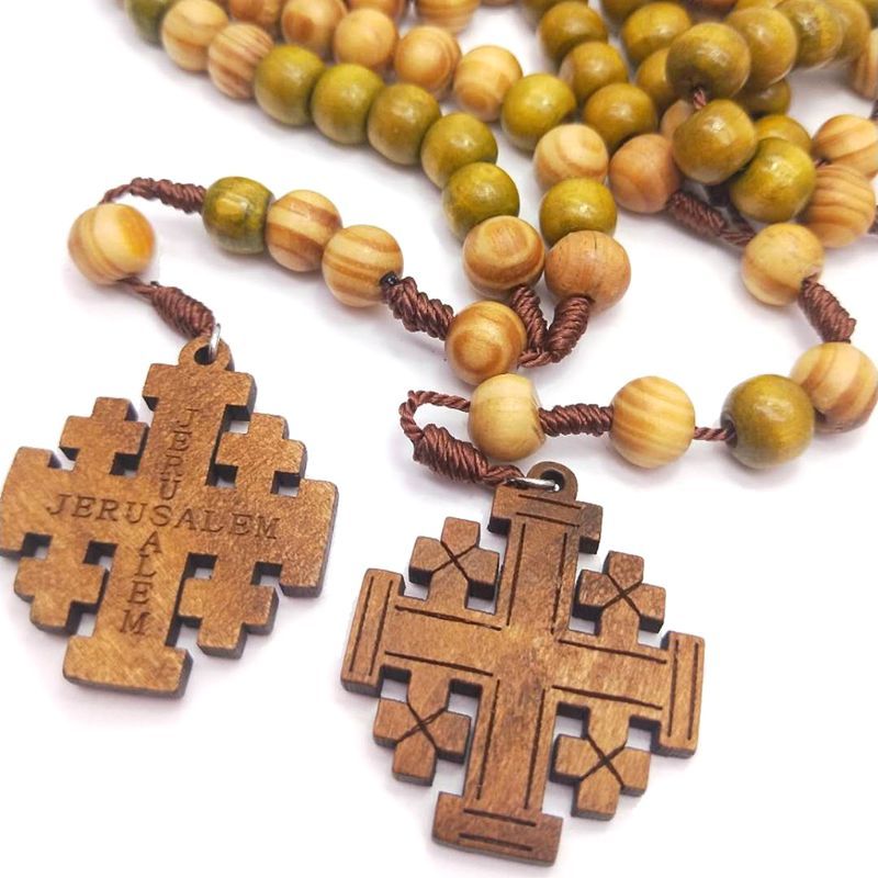 Cross Jesus Rosary Necklace