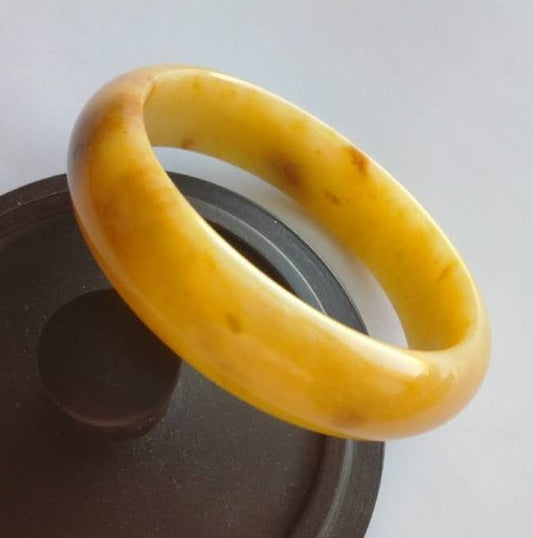 Xinjiang Gobi Gold Silky Jade Bracelet Yadan Jade Bracelet Jewelry