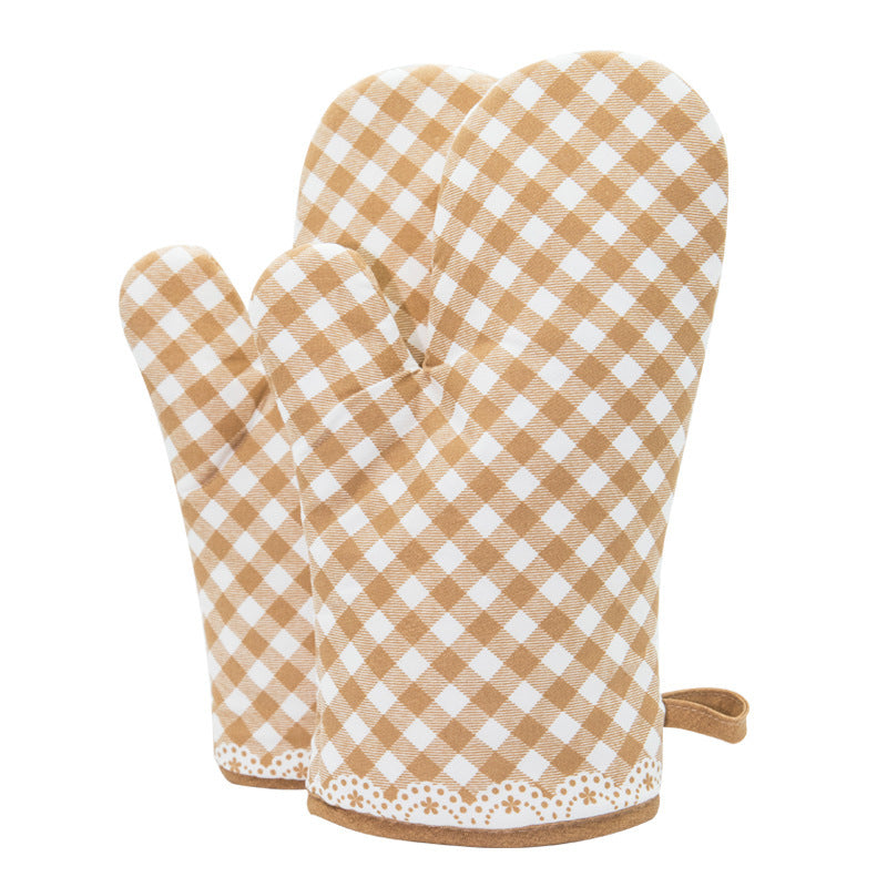 Microwave oven insulated gloves