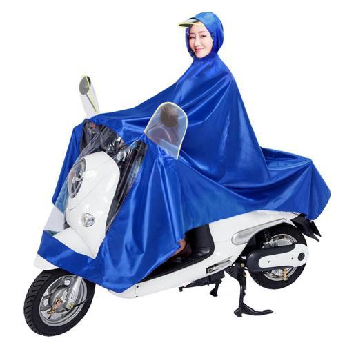 Double Electric Bike Raincoat Motorcycle Poncho Double Big Brim Bike