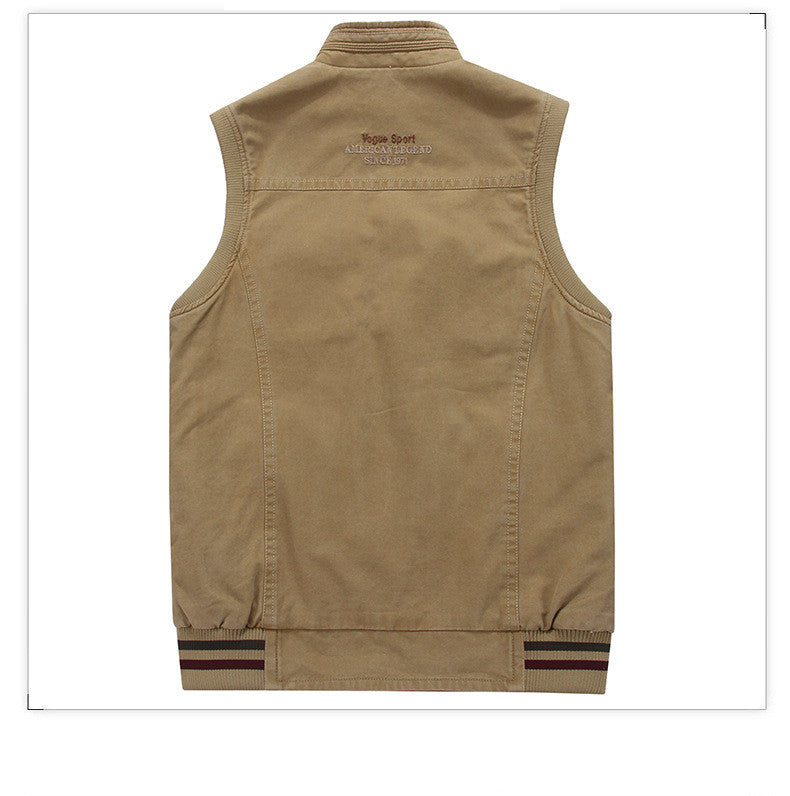 Reversible cotton vest with vest