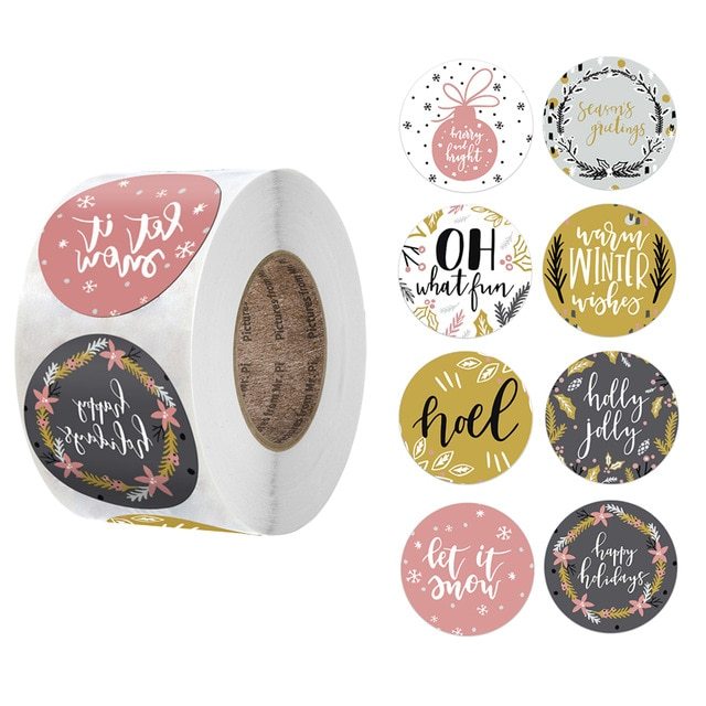 Christmas Day Decoration Gift Series Sticker Label