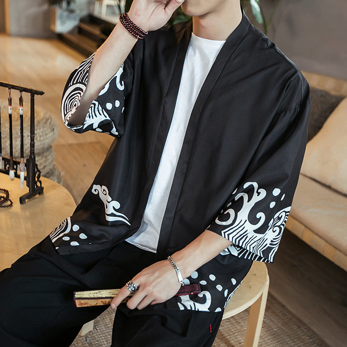 Chinese Fenglong Tuxiangyun Kimono Cardigan