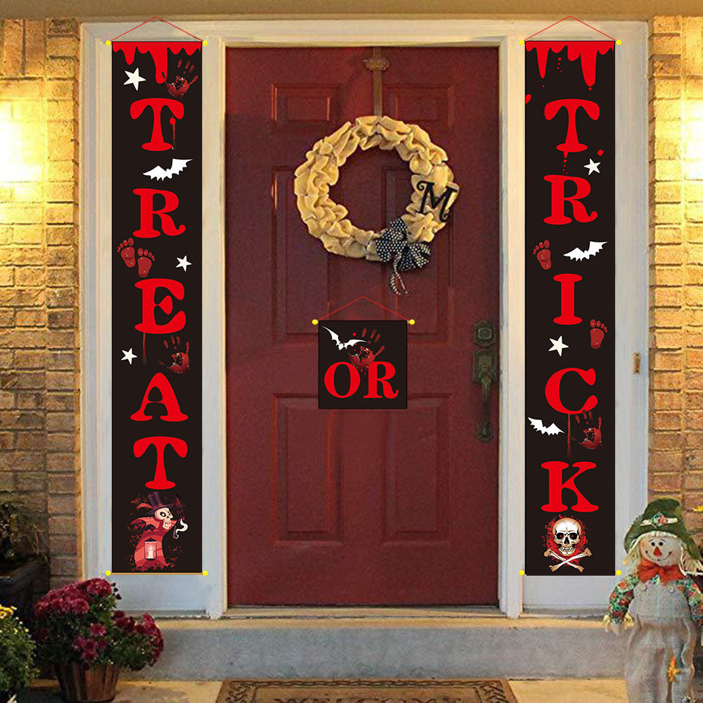 Halloween decoration outdoor banner halloween couplets