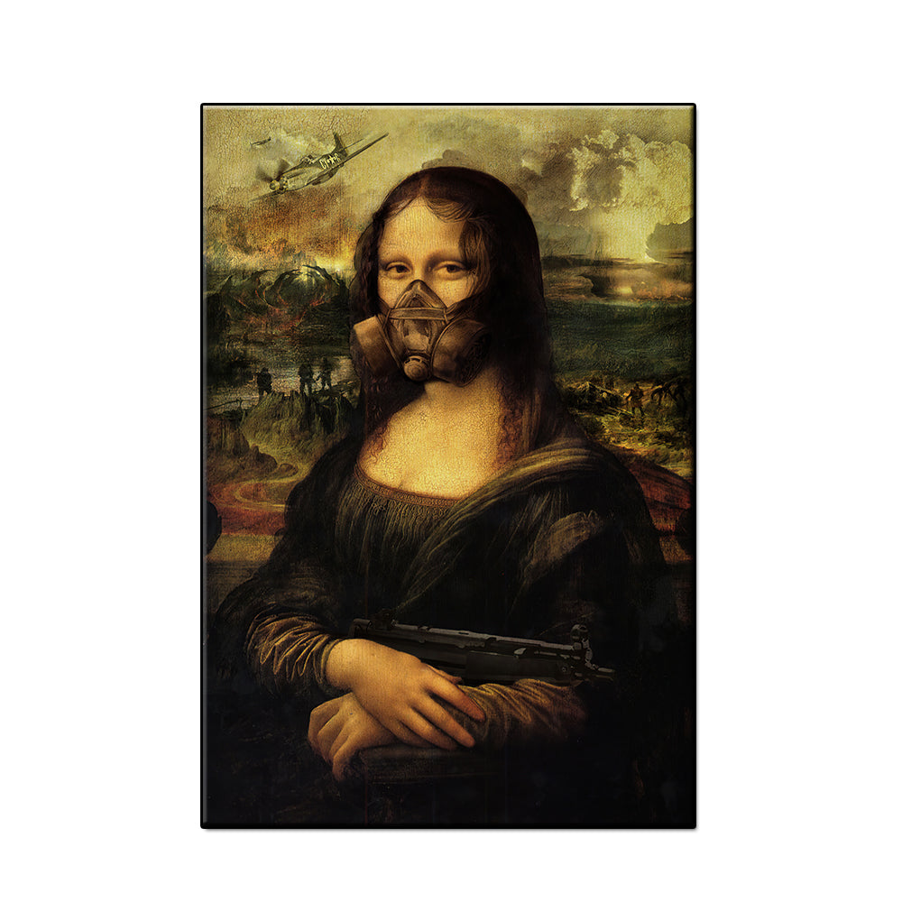 Mona Lisa Pattern Art Canvas Poster - MediaEclat.store