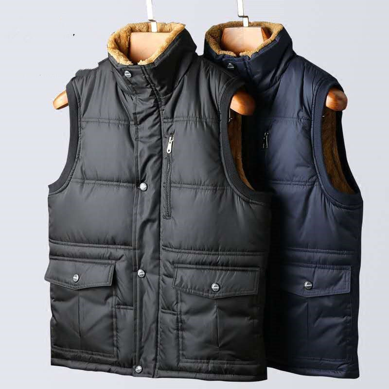 Men's vest casual fashion outdoor warm cotton vest