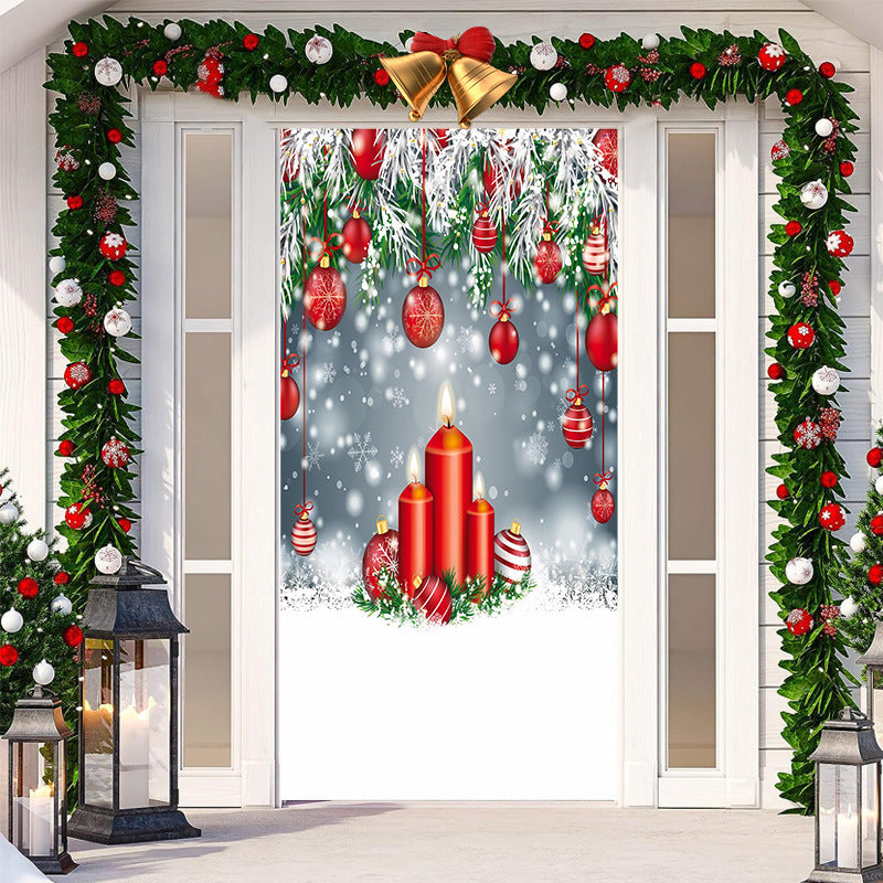 Christmas Festival Door Set Decorative Cloth