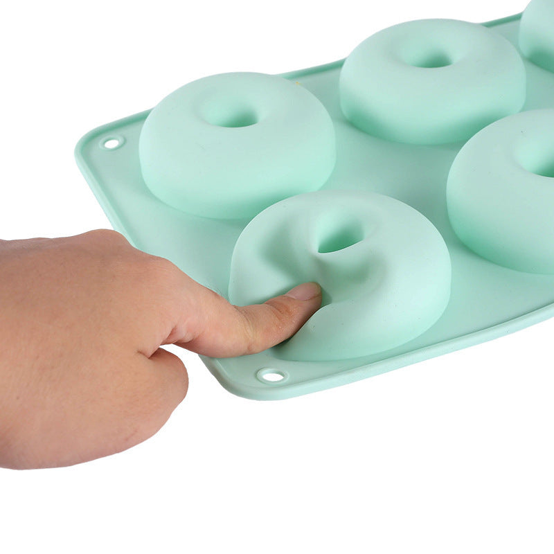 6-piece Food Grade Silicone Donut Mold